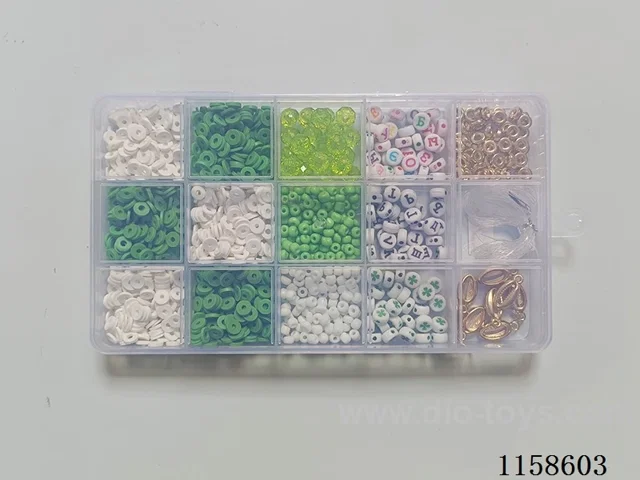 DIY Jewelry Set(4cm beads + polymer pendant + colored beads + separated beads + Russian letter beads + thread (15 grids))