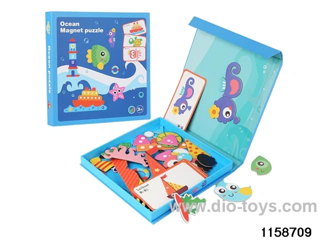 Magnetic jigsaw puzzle