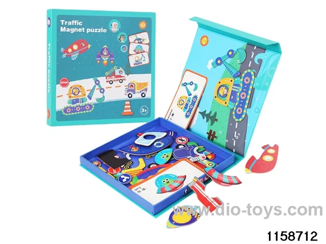 Magnetic jigsaw puzzle