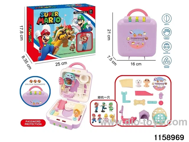 Play house toys suitcase