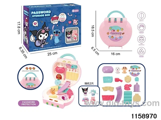 Play house toys suitcase