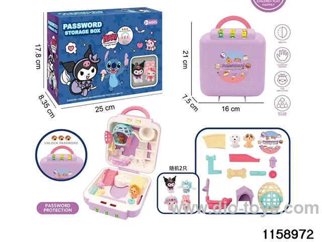 Play house toys suitcase