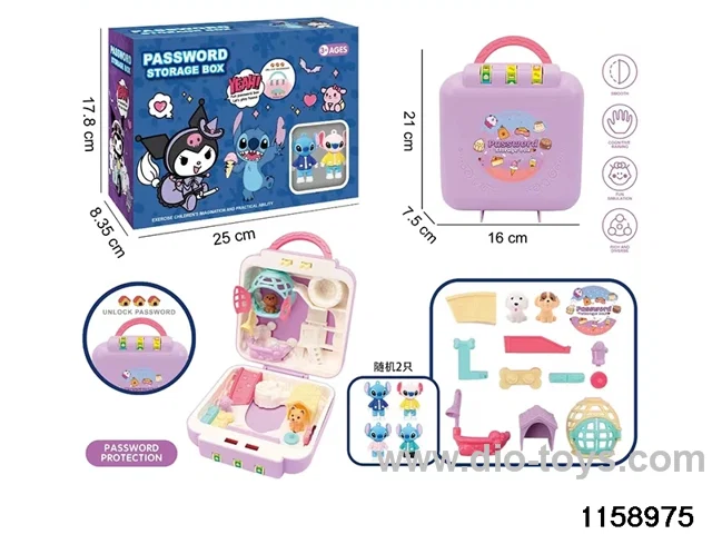 Play house toys suitcase