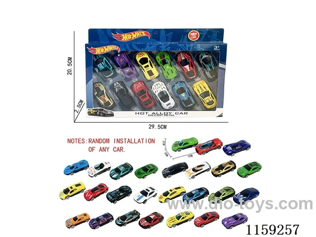 sliding alloy car（12PCS）