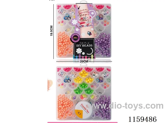 DIY large hole beads (three-colour paper card mixing)
