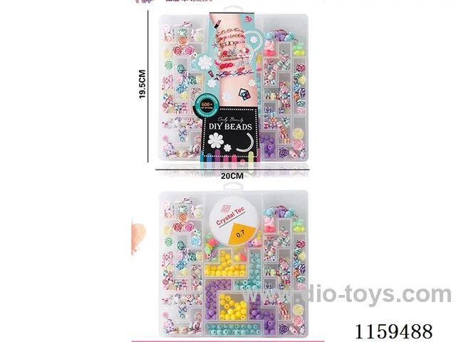 Tetris DIY white coloured beads (3-colour paper card mix)