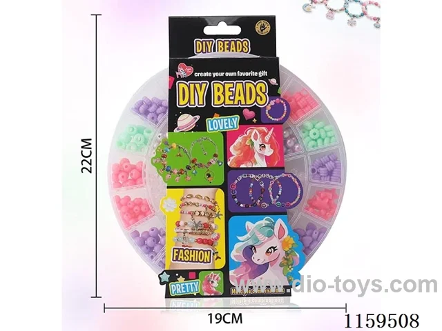23 Grids Round Solid Colour Bead Box