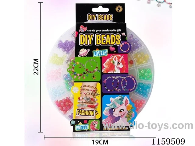 23 Grid Round Crackle Bead Medium Bead Box