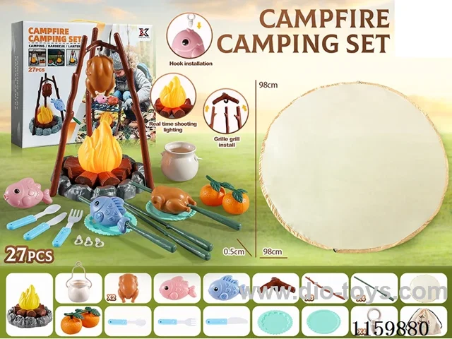 27PCS Outdoor Light & Sound Camping Set - Fire 3AA(not included battery)