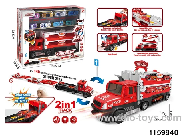 Lights Music Track Catapult Truck Set