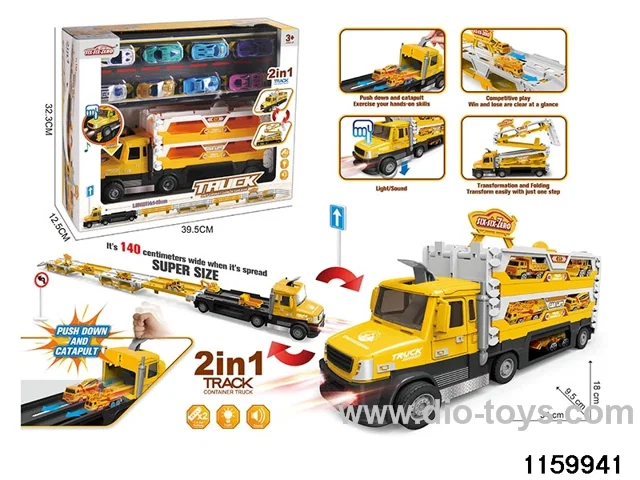 Lights Music Track Catapult Truck Set
