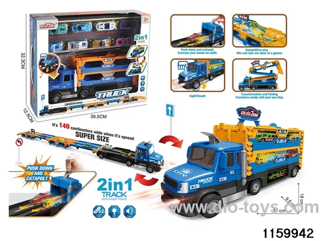 Lights Music Track Catapult Truck Set