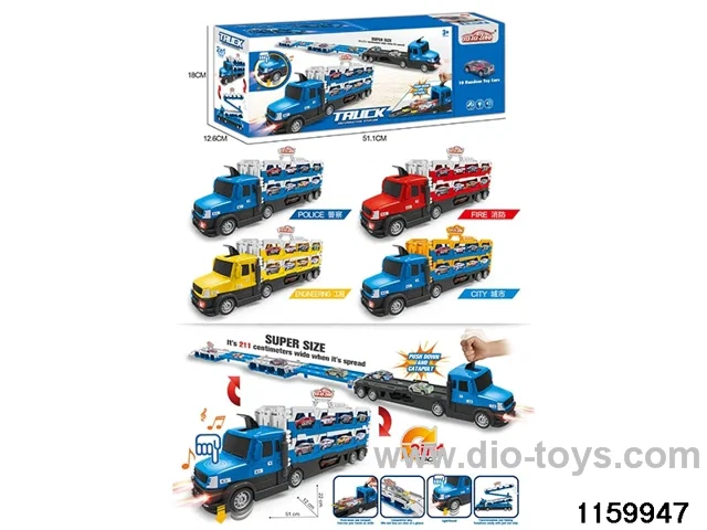Lights Music Track Catapult Truck Set