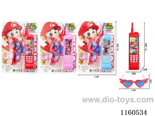 Mario Mobile Phone + Glasses