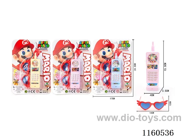 Mario Small Phone + Glasses