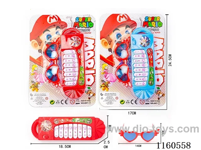 Mario Electronic Piano + Glasses