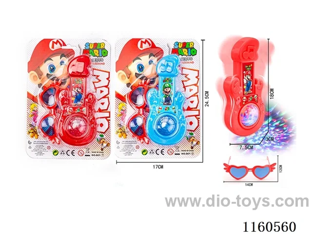 Mario Glitter Guitar + Glasses
