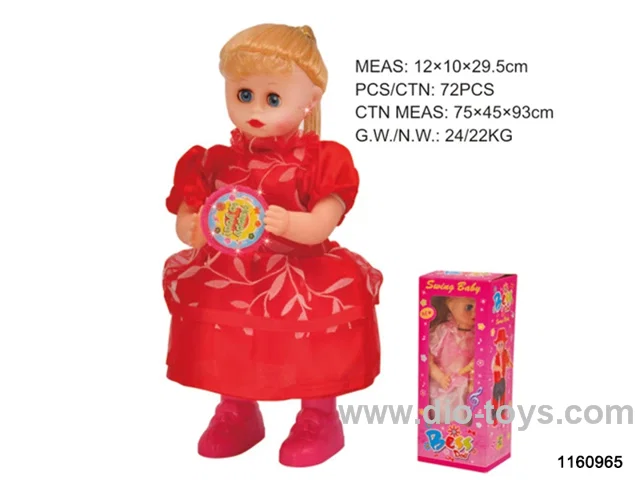 B/O doll in window box