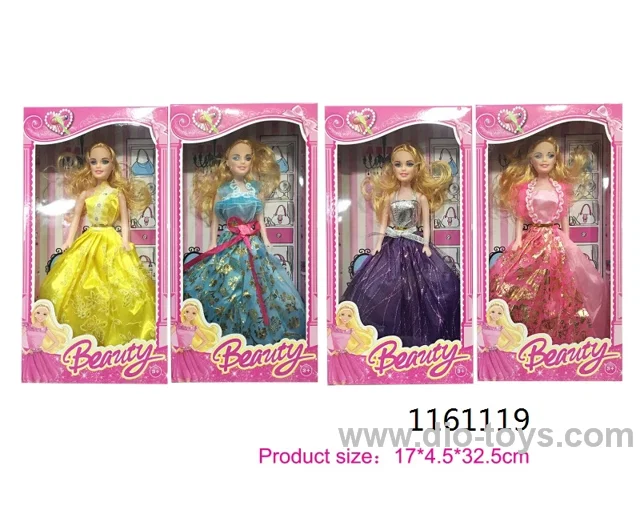 11  Inch Real Doll Plastic Elegant Dressing Princess in window box