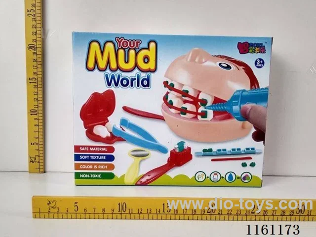 Dentist coloured clay