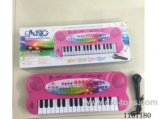 32 keys multi-function electronic piano with microphone (Rose)