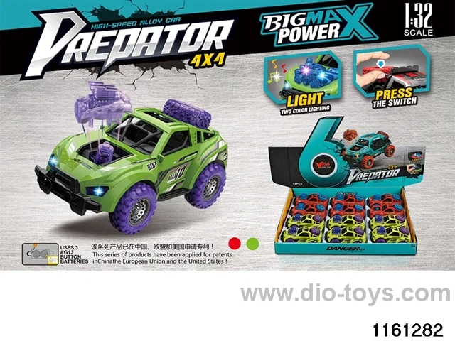 1:32 Alloy Pull Back Car W L/M