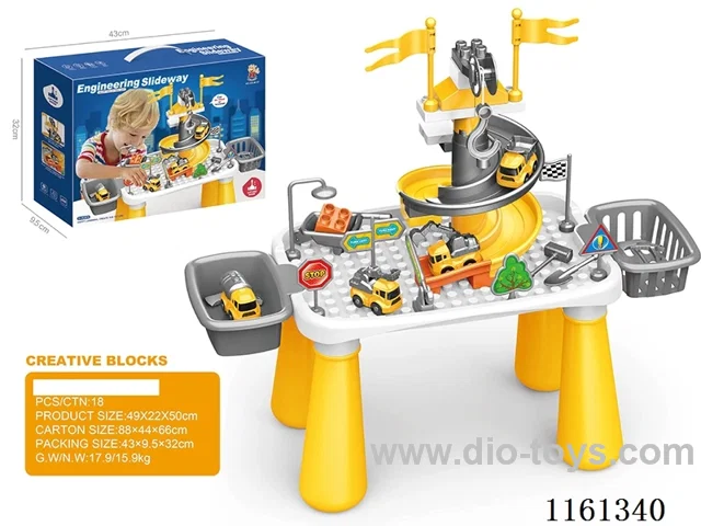 Alloy Wheelbarrow Table 47PCS