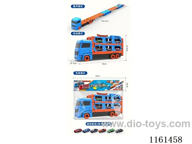 Double ejection deformation folding track big trucks