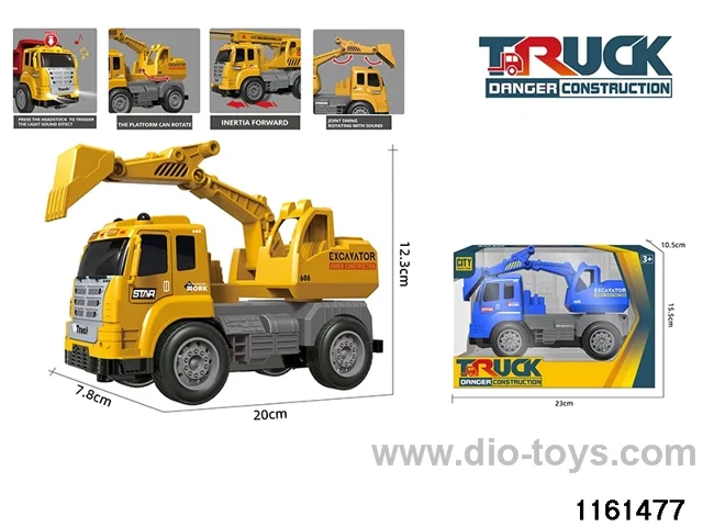 Sound and light inertial engineering vehicle