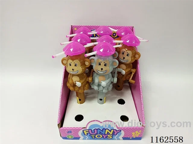 Hand Cranked Colourful Monkey