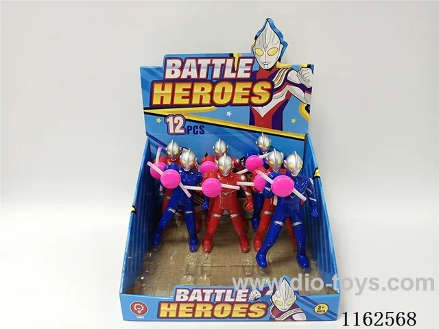 Light Up Superman Rainbow Ring 12pcs/box