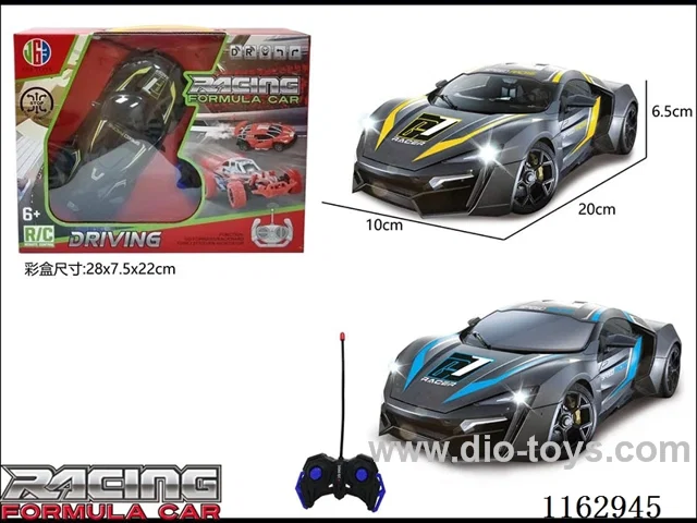 1:20 4ch rc racing car without electricity, 2 colors 27MHZ