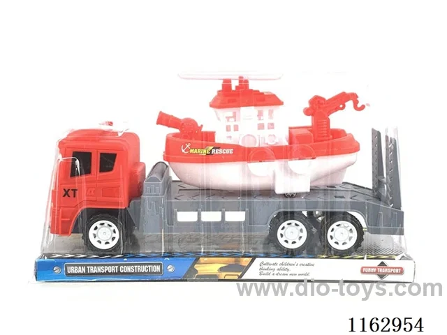 Fire inertial trailer + sliding fire boat
