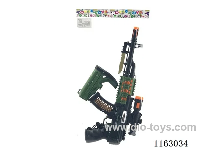 (GCC)AK47 Electric gun (barrel telescopic Acousto-optic gun + Strap)
