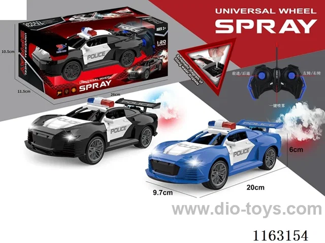 5ch 1:20 One-click spray rc police car (light)