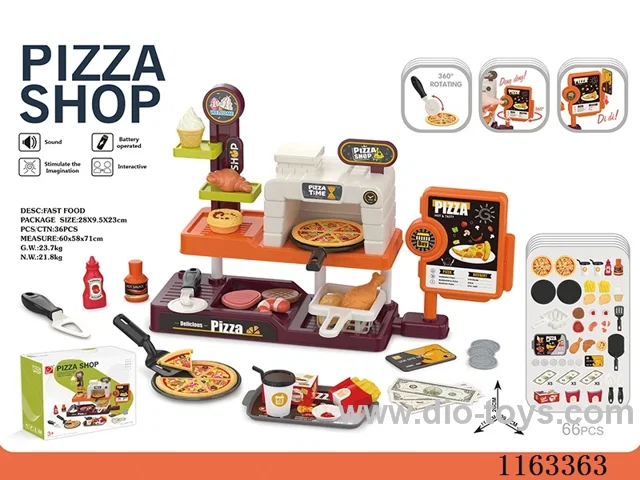 Mini pizza set (with sound, 2*AA not included for display)