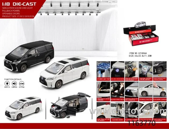 4pcs 1:18 pull back alloy car