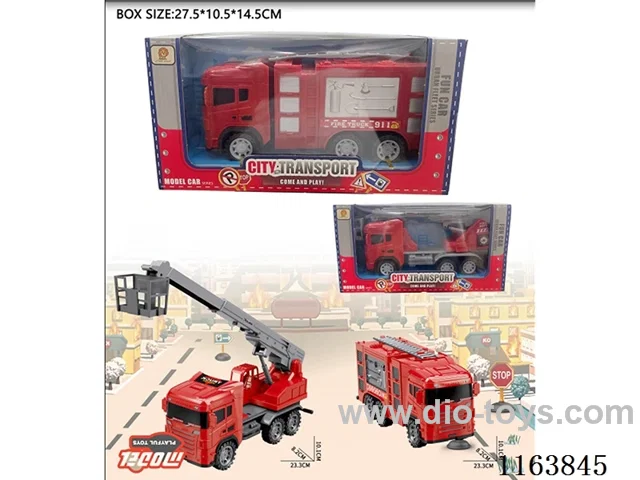1:24 Inertia fire truck 2 models mixed (without electricity)