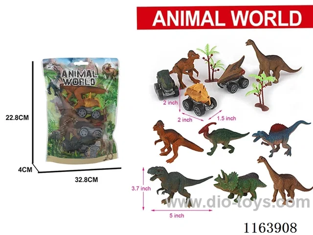 Dinosaur Pull-back +2PCS dinosaur