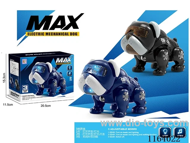B/O mechanical dog/Light music/crawling function/with three-speed switch (two-color mix)