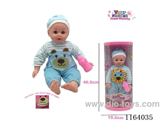 40cm soft body doll with IC include 2XAG3 baby boy