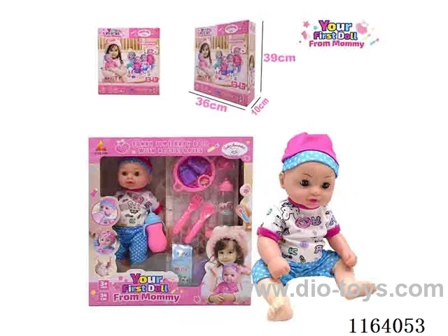 36CM full body baby boy can pee,drink water wih 11 accessories