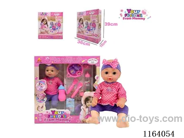 36CM full body baby boy can pee,drink water wih 11 accessories