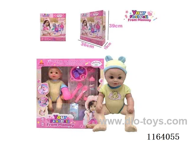 36CM full body baby boy can pee,drink water wih 11 accessories