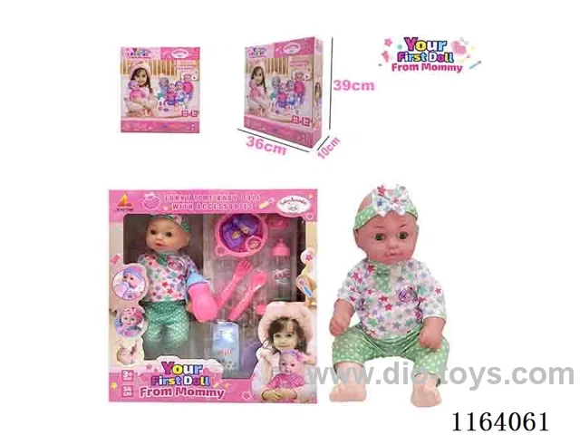 36CM full body baby boy can pee,drink water wih 11 accessories