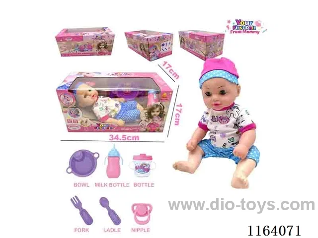 36CM full body doll can pee,drink water