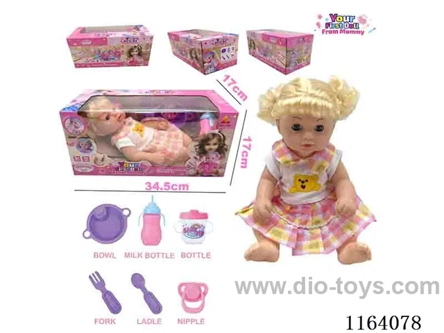36CM full body doll can pee,drink water
