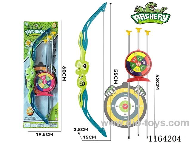 Cartoon Dinosaur Bow and Arrow with Target (55CM)