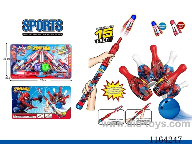 Spider-man Rocket Launcher bowling ball set
