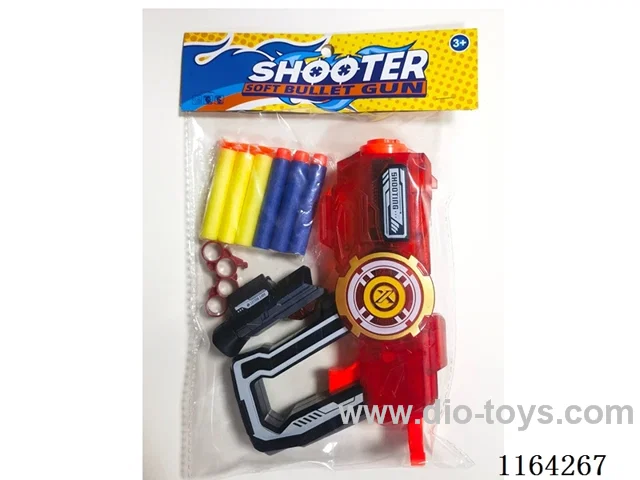 Gun with soft bullets